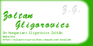 zoltan gligorovics business card