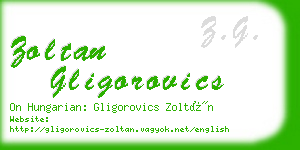 zoltan gligorovics business card